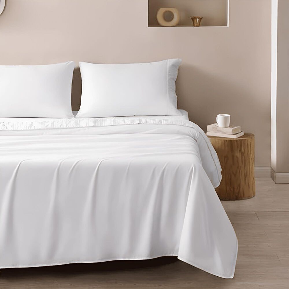 Trade Linker 3-Piece Twin/Twin XL Microfiber Sheet Set in White, , large