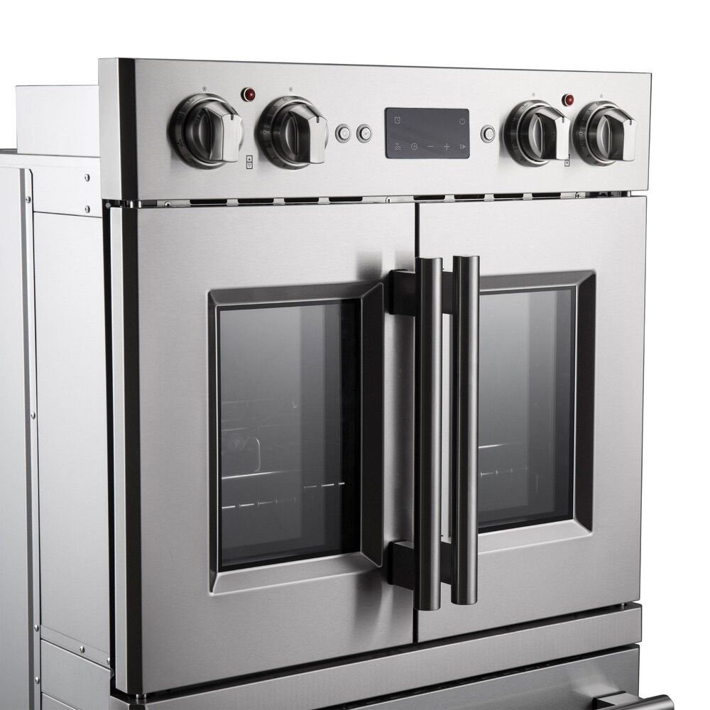 Forno Gallico 30" Double Electric Wall Oven with French Door in Stainless Steel, , large