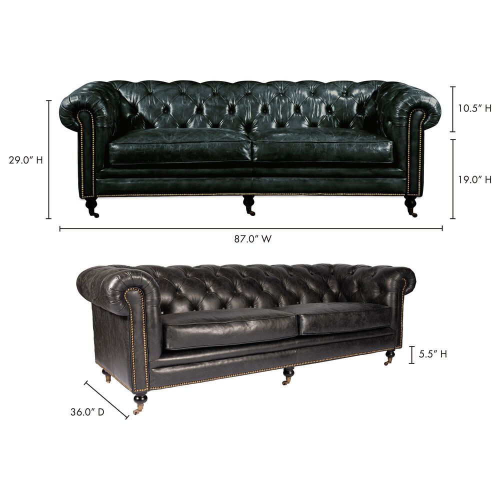 Moe&#39;s Home Collection Birmingham Sofa in Black, , large