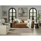 Nourison Courtyard Ivory and Silver 3" x 5" Oval Indoor/Outdoor Area Rug, , large