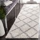 Safavieh Parma Shag PMA521A 2"3" x 7" Cream and Grey Runner, , large