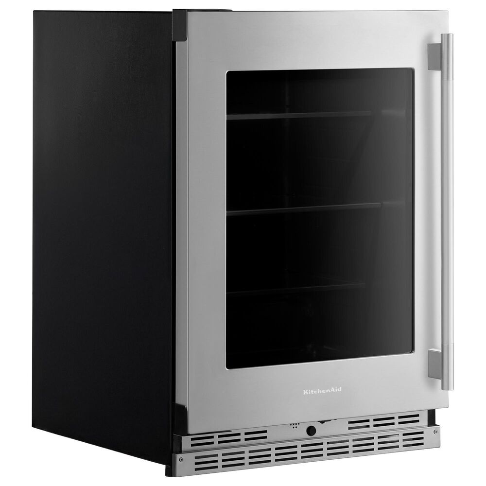 KitchenAid 5.2 Cu. Ft. Undercounter Refrigerator with Metallic Accents and Left Hinge in PrintShield Stainless Steel, , large