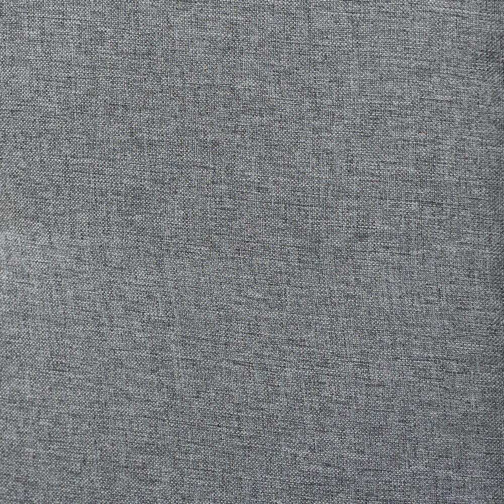 Baxton Studio Palina Full Headboard with Dark Grey Upholstered in Walnut Brown, , large