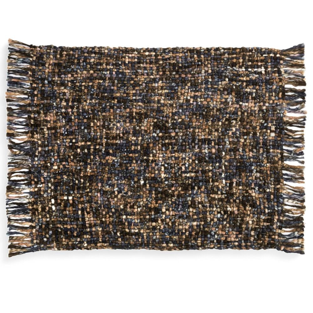 Demdaco Your Journey 38" x 50" Woven Throw Blanket in Blue and Brown, , large
