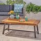 Hearth and Haven Carlisle Patio Coffee Table in Natural, , large