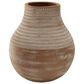 Ashley Reclove 10.5" Vase in Distressed White and Brown, , large