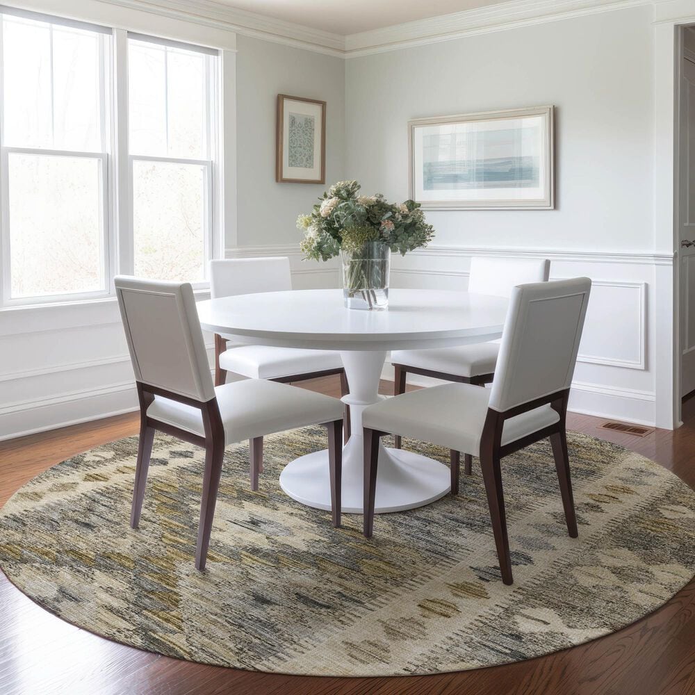 Dalyn Rug Company Solace SL13 8&#39; Round Beige Area Rug, , large