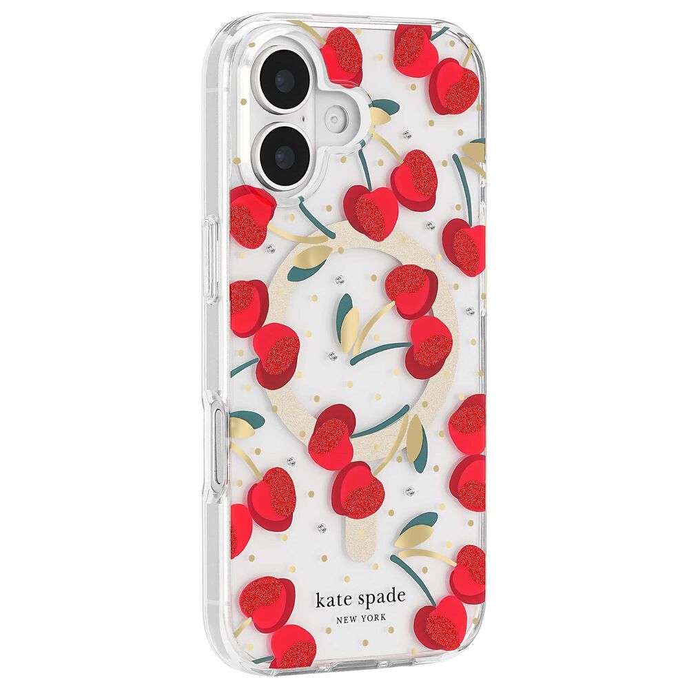 Kate Spade Protective MagSafe Case for Apple iPhone 17 in Cherry Dot, , large