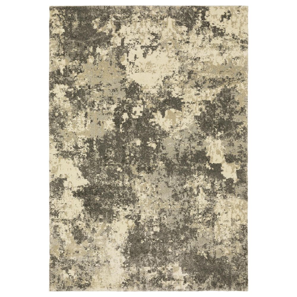 Oriental Weavers Astor Adonis 7150D 5'3" x 7'6" Grey Area Rug, , large