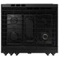 Samsung Bespoke Bespoke 6.0 Cu. Ft. Smart Slide-In Gas Range with Non-stick Griddle and 18K BTU Brass Burner in Matte Black Steel, , large