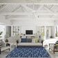 Dalyn Rug Company Harbor Contemporary 8" x 11" Navy Indoor/Outdoor Area Rug, , large