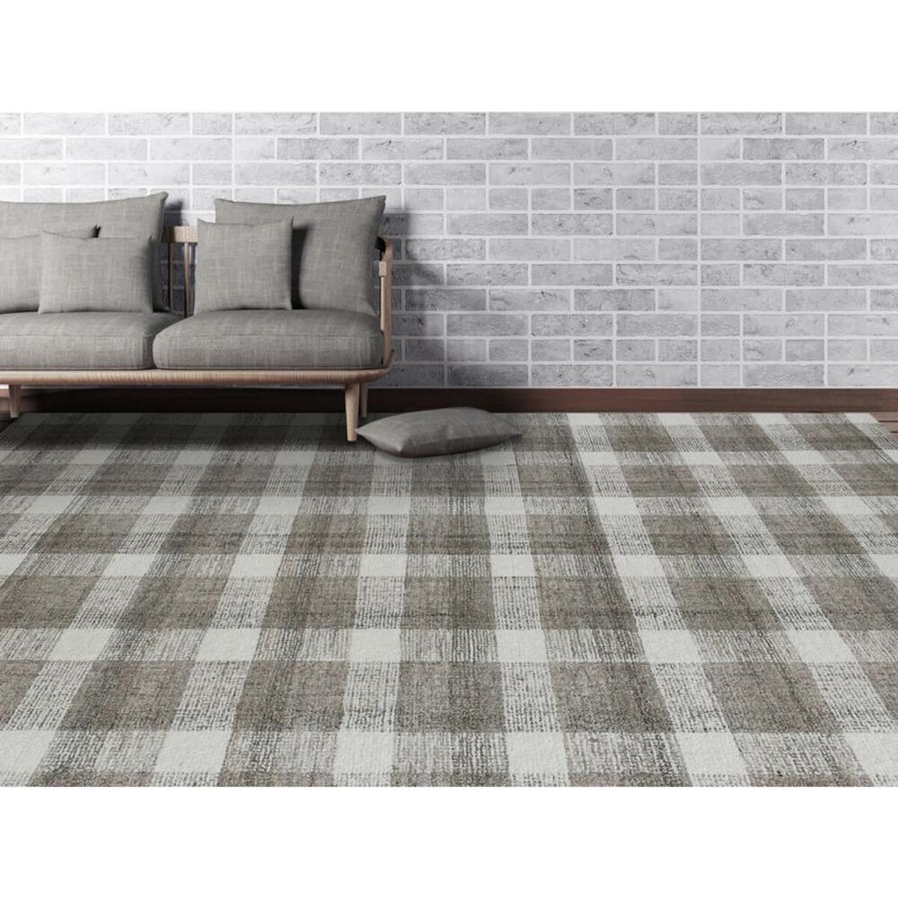 Amer Rugs Tartan 3&#39;6&quot; x 5&#39;6&quot; Sand Area Rug, , large