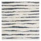 Safavieh Venus Shag VNS603B 8" Square Ivory and Dark Grey Area Rug, , large