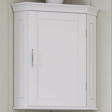 RiverRidge Home Somerset Corner Wall Cabinet in White, , large