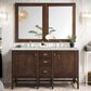 James Martin Vanities Addison 60" Double Bathroom Vanity in Mid-Century Acacia with 3 cm Lime Delight Quartz Top and Rectangular Sinks, , large
