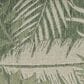 Nourison Garden Oasis GOA02 Green and Ivory 3" x 5" Indoor/Outdoor Area Rug, , large