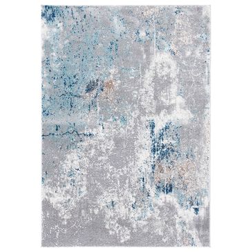Safavieh Aston 6" x 9" Grey and Blue Area Rug, , large