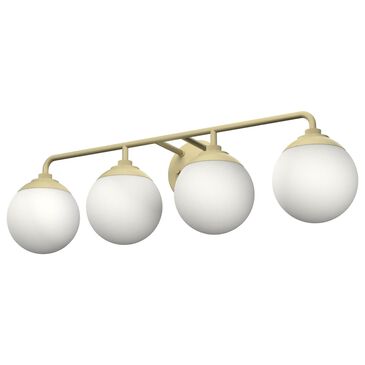 Hunter Hepburn 4-Light Vanity in Painted Modern Brass, , large