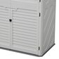 Hearth and Haven Outdoor Rust-Resistant Plastic Storage Shed with Adjustable Partition Design in White, , large