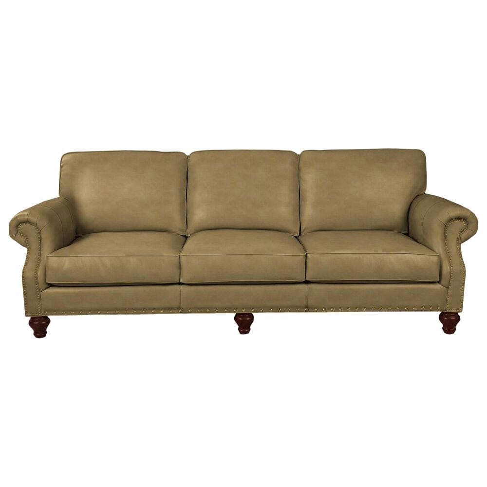 Hickorycraft 100" Leather Sofa in Solerno Tan, , large