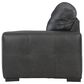 Ashley Brindley Pier 5-Piece Stationary Symmetrical Leather Sectional in Fog, , large