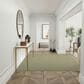 Nourison Courtyard Ivory and Green 8" Square Indoor/Outdoor Area Rug, , large