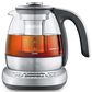 Breville 34 Oz Smart Tea Infuser Compact Electric Kettle in Brushed Stainless Steel and Clear, , large