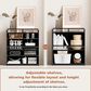 HOMLUX 5-Tier Storage Cabinet with Adjustable Shelves in Black, , large