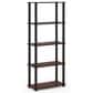 HOMLUX 5-Tier Display Rack in Dark Cherry and Black, , large