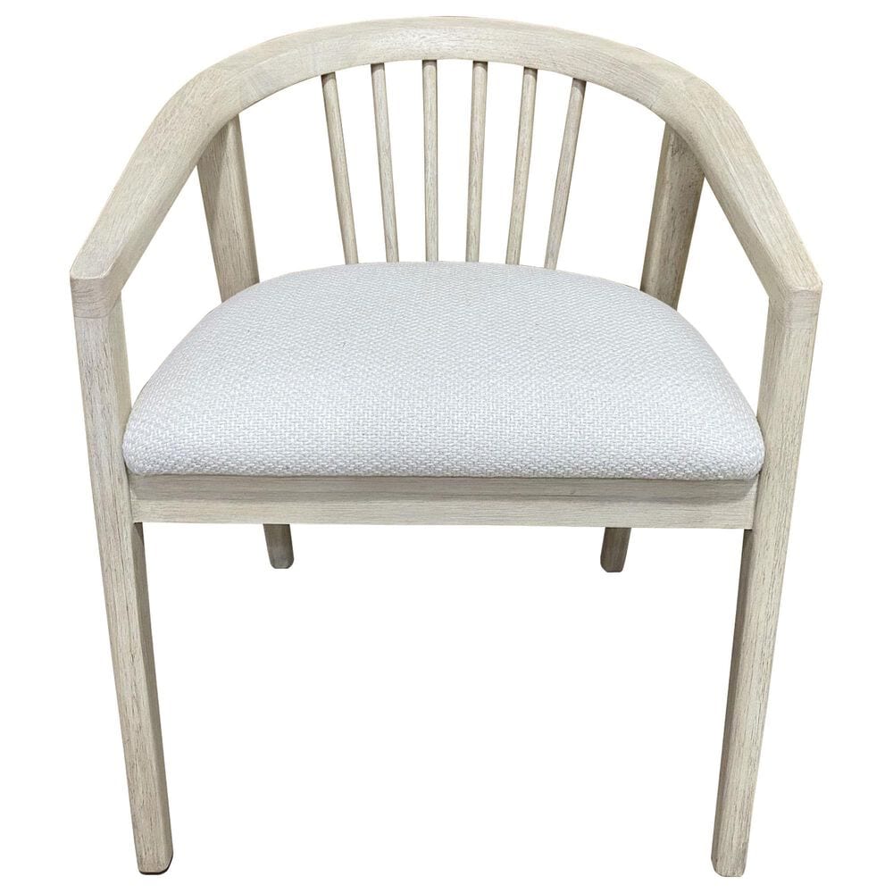 Riverside Furniture Carmella Spindle Back Arm Chair in Pebble Oak, , large