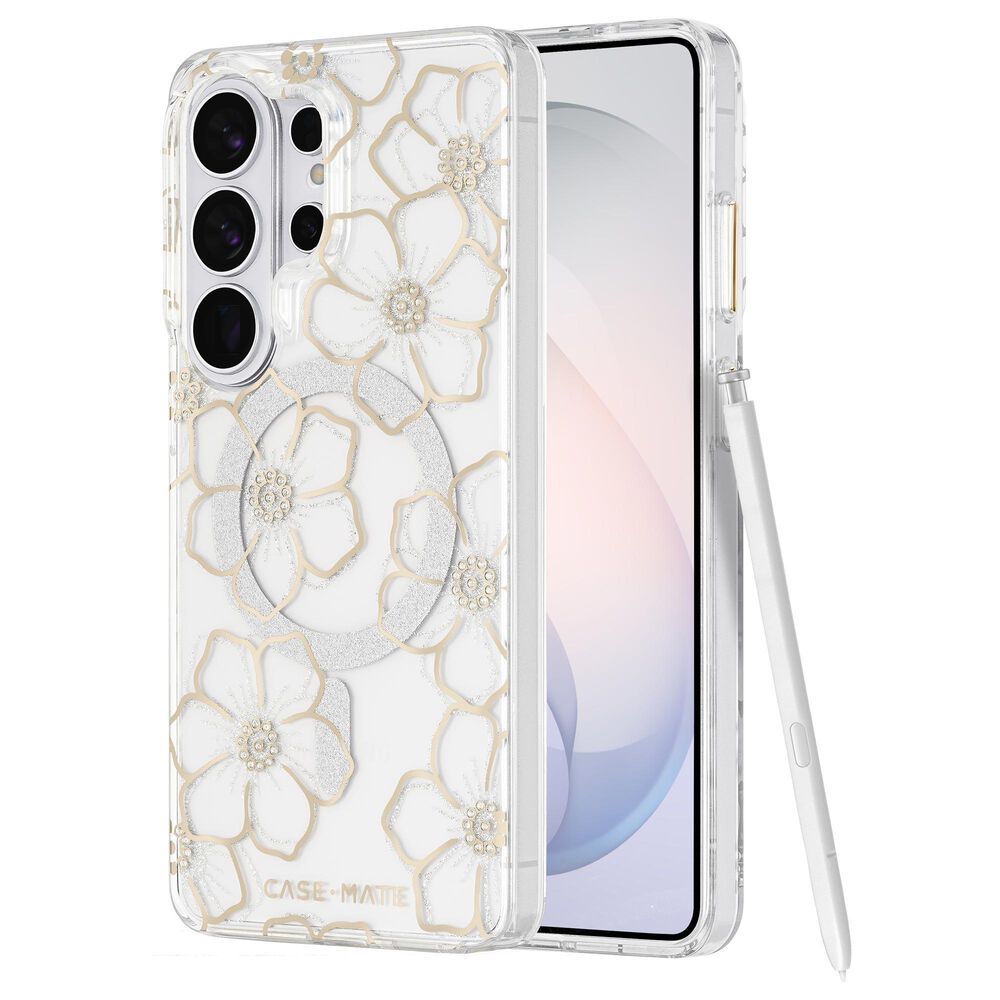 Case-Mate Floral Gems Case with Magnet for Samsung Galaxy S26 in Gold, , large