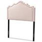 Baxton Studio Nadeen Twin Upholstered Headboard in Light Pink, , large