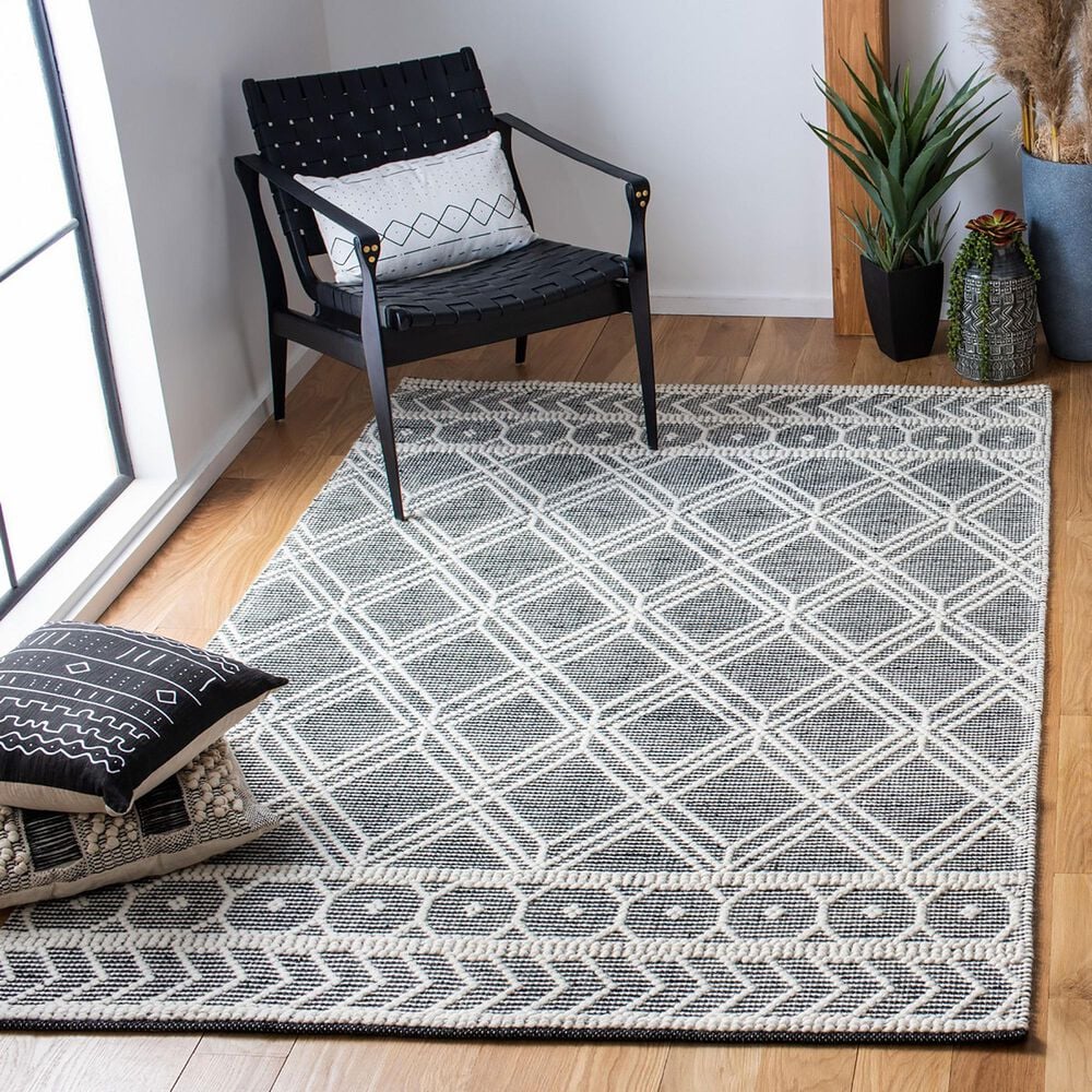 Safavieh Natura NAT478A 3&#39; x 5&#39; Ivory and Black Area Rug, , large