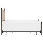Richlands Furniture McArthur Queen Metal and Upholstered Poster Bed in Brown and Bronze, , large