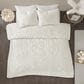 Hampton Park Laetitia 3-Piece Full/Queen Tufted Cotton Chenille Medallion Comforter Set in Off-White, , large