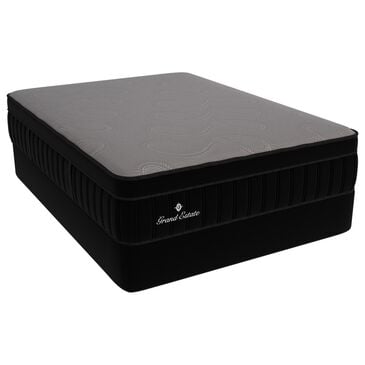 Grand Estate 700 Euro Top Hybrid Medium Queen Mattress with Low Profile Box Spring, , large
