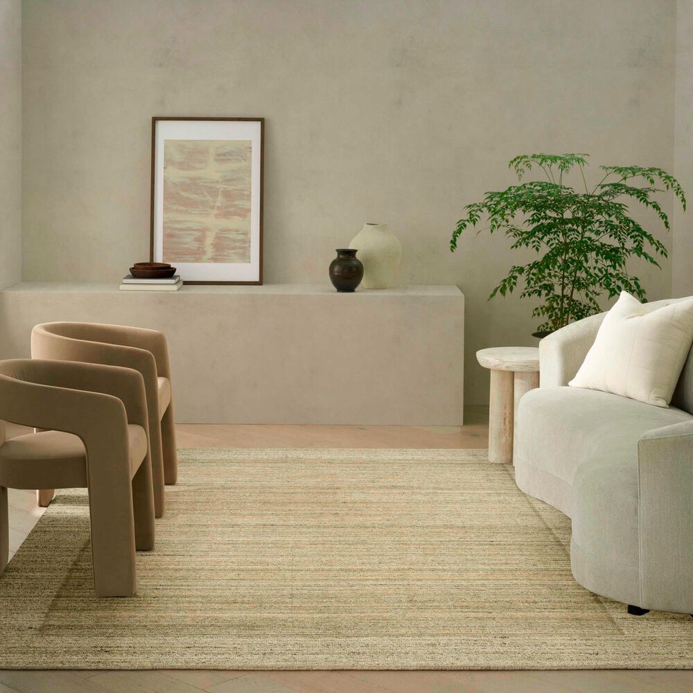 Nourison Ridge Sage and Ivory 5'3" x 7'3" Area Rug, , large