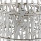 Maple and Jade Round Vintage Birdcage in Distressed White (Set of 2), , large