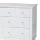 Baxton Studio Roni 7-Drawer Dresser in White, , large