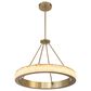 Minka-Lavery Divinely 28.88" Chandelier with Etched Shade in Celeste Brass, , large