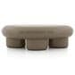 Furniture of America Rene Low Profile Glossy Coffee Table in Brown, , large