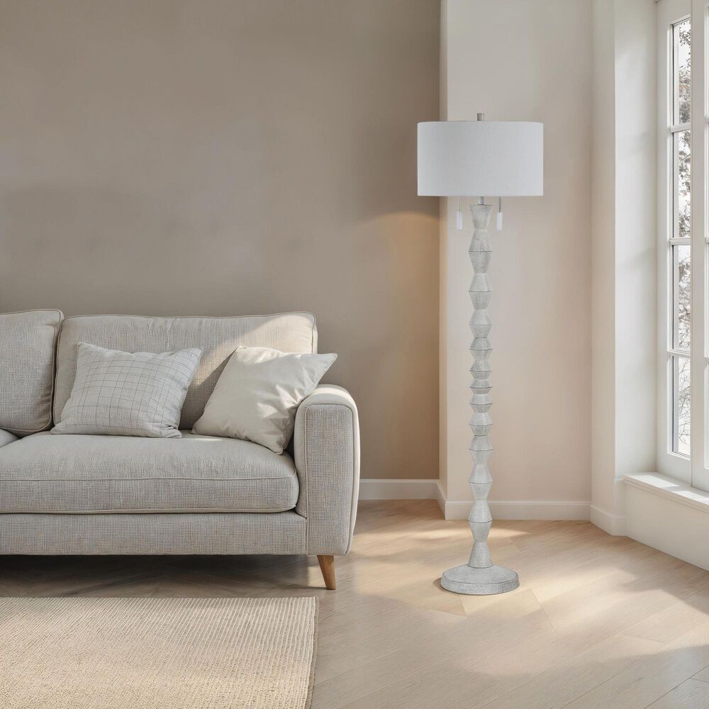 Renwil Sorriso Floor Lamp in White, , large
