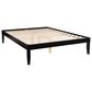 Linden Boulevard Polly Queen Platform Bed without Headboard in Black, , large