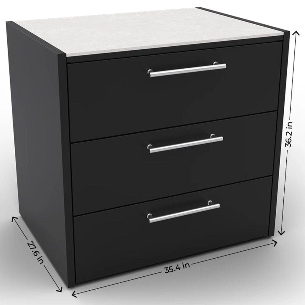 Fontana Forni Elysia Storage 90 Module in Black, , large