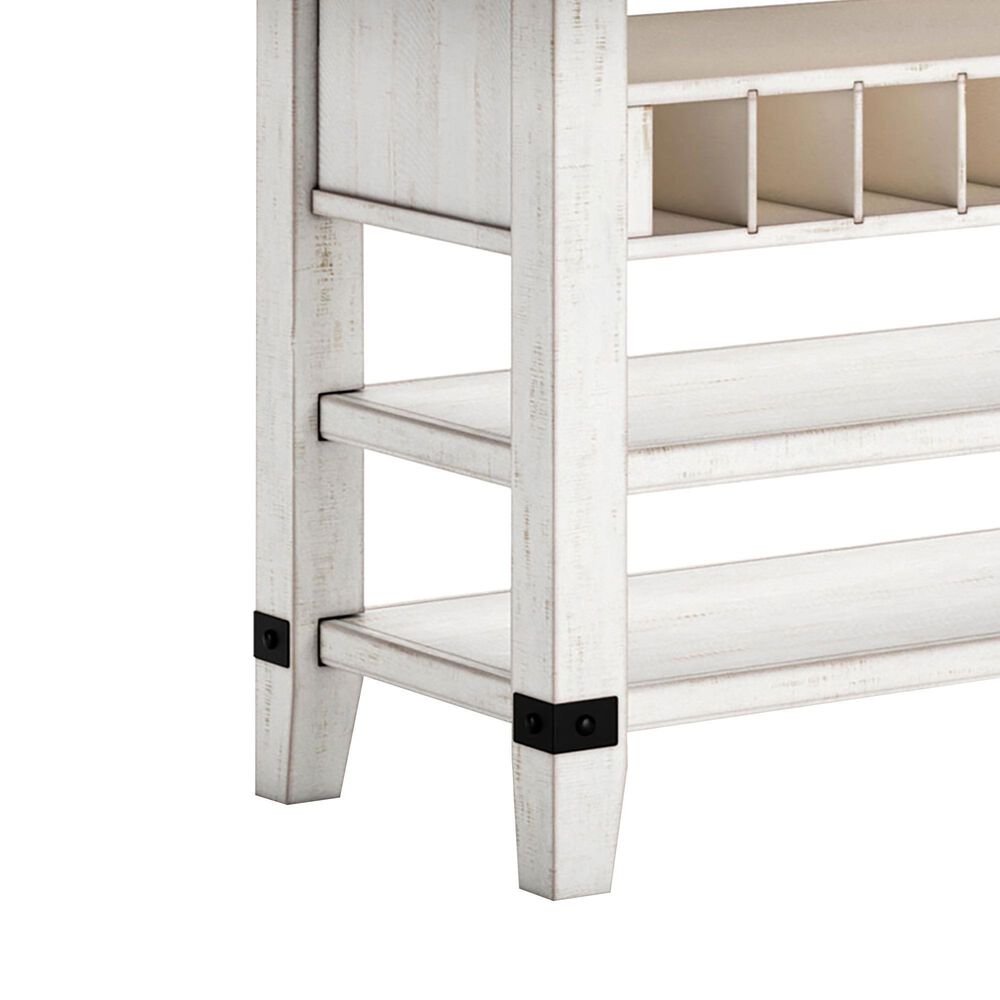 Ashley Valebeck Counter Height Table in White and Brown - Table Only, , large