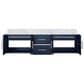 Lexora Home Geneva 72" Double Bathroom Vanity in Navy Blue with 2 cm White Carrara Marble Top and Rectangular Sinks, , large