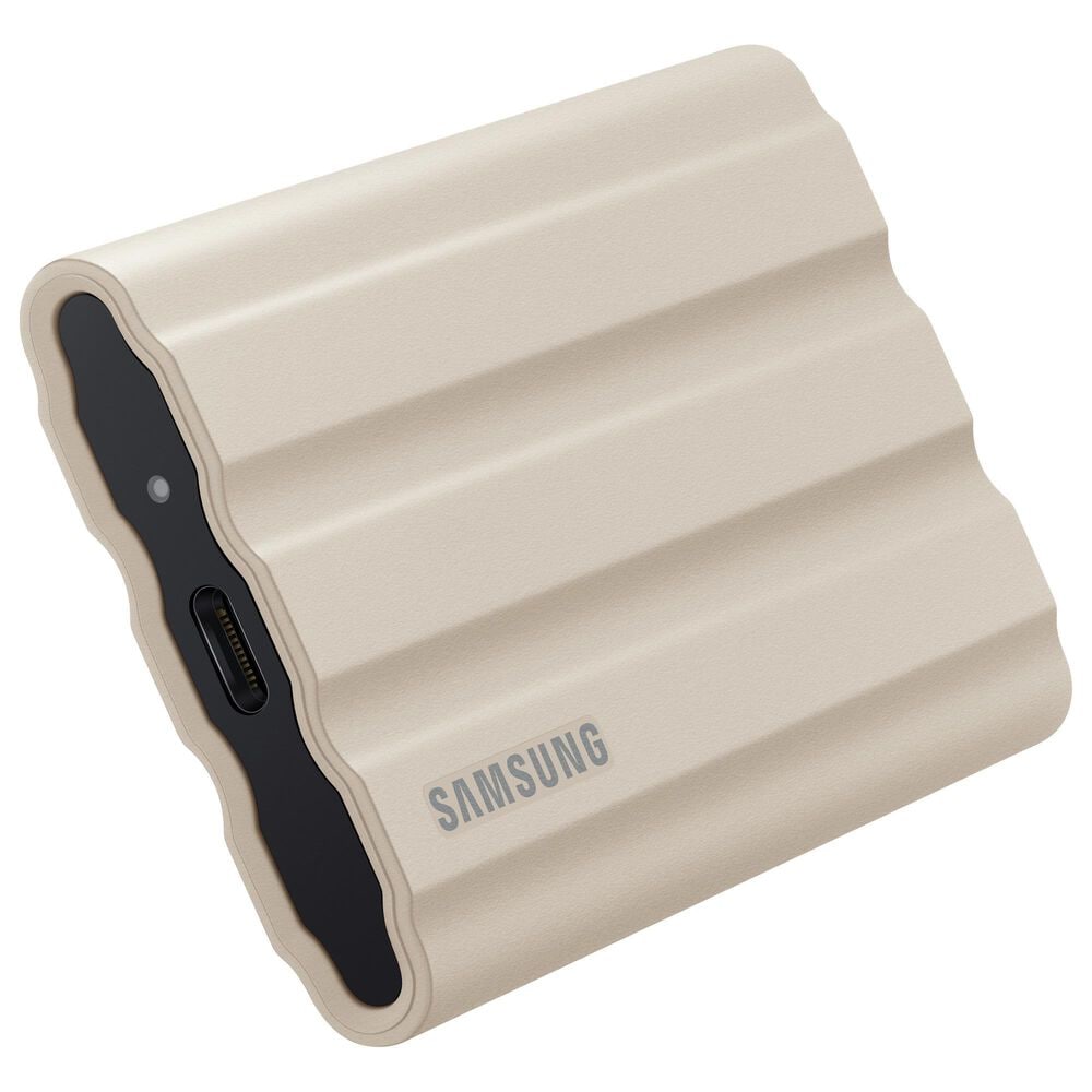 Samsung 1TB T7 Shield Portable External SSD in Beige, , large
