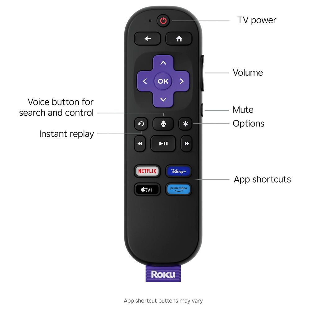 Roku 55" Class Select Series 4K QLED in Black - Smart TV, , large