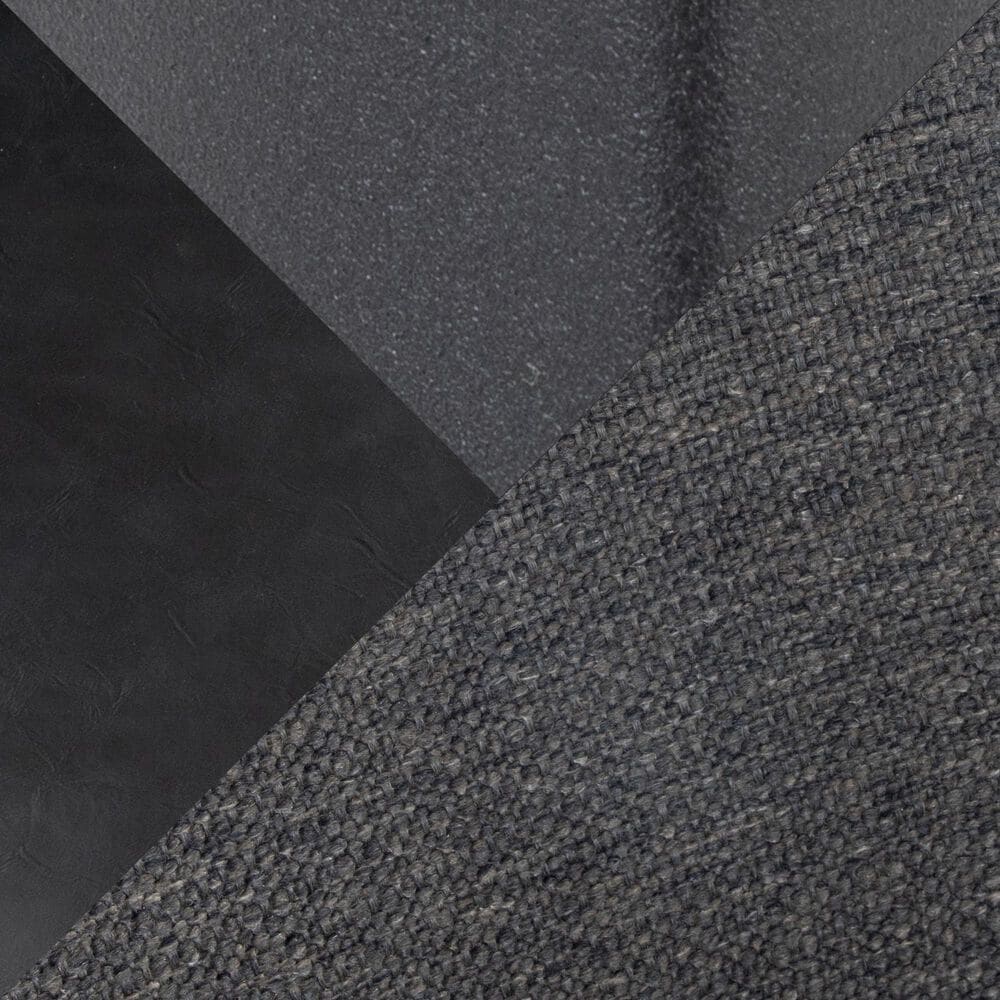 Lumisource Outlaw Side Chair with Black and Grey Cushion in Black &#40;Set of 2&#41;, , large
