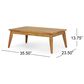 Hearth and Haven 4-Piece Outdoor Chat Set with Teak Coffee Table in Beige, , large
